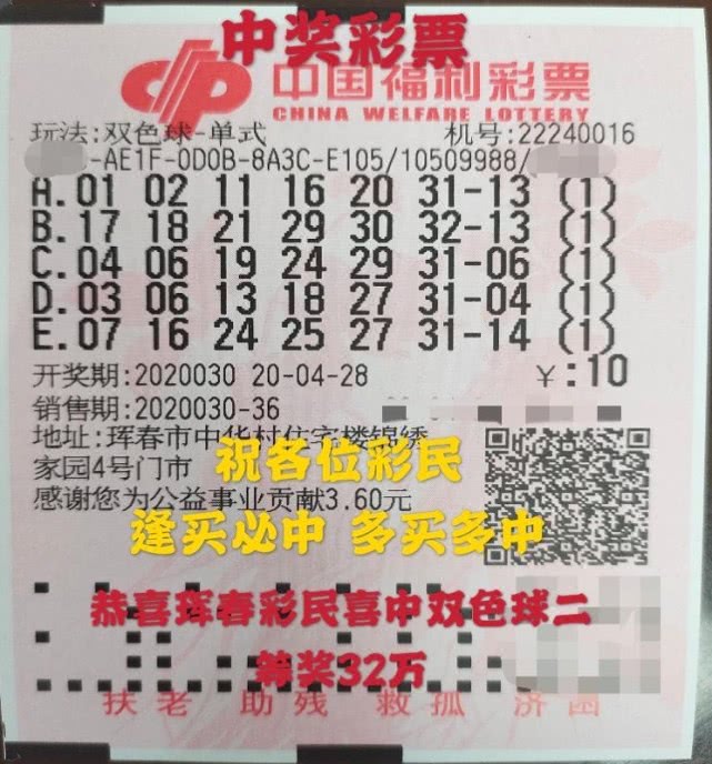 幸运之选，双色球机选的10倍奇迹