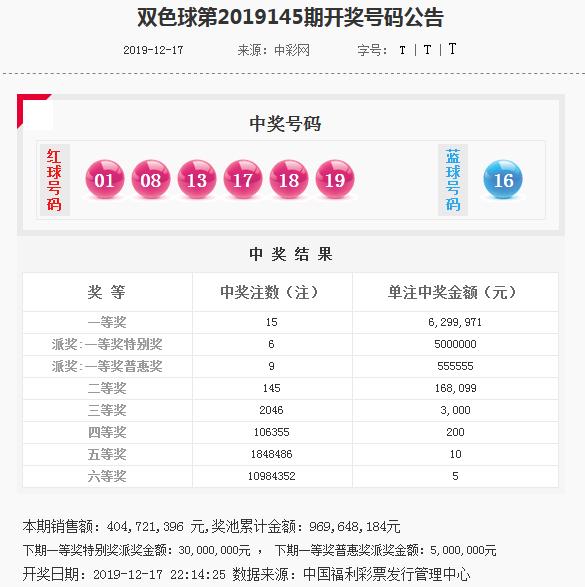 2019年双色球开奖回顾，中国福彩的幸运时刻——以查询码为线索