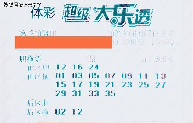 最新大乐透2041期晒票，梦想与幸运的碰撞