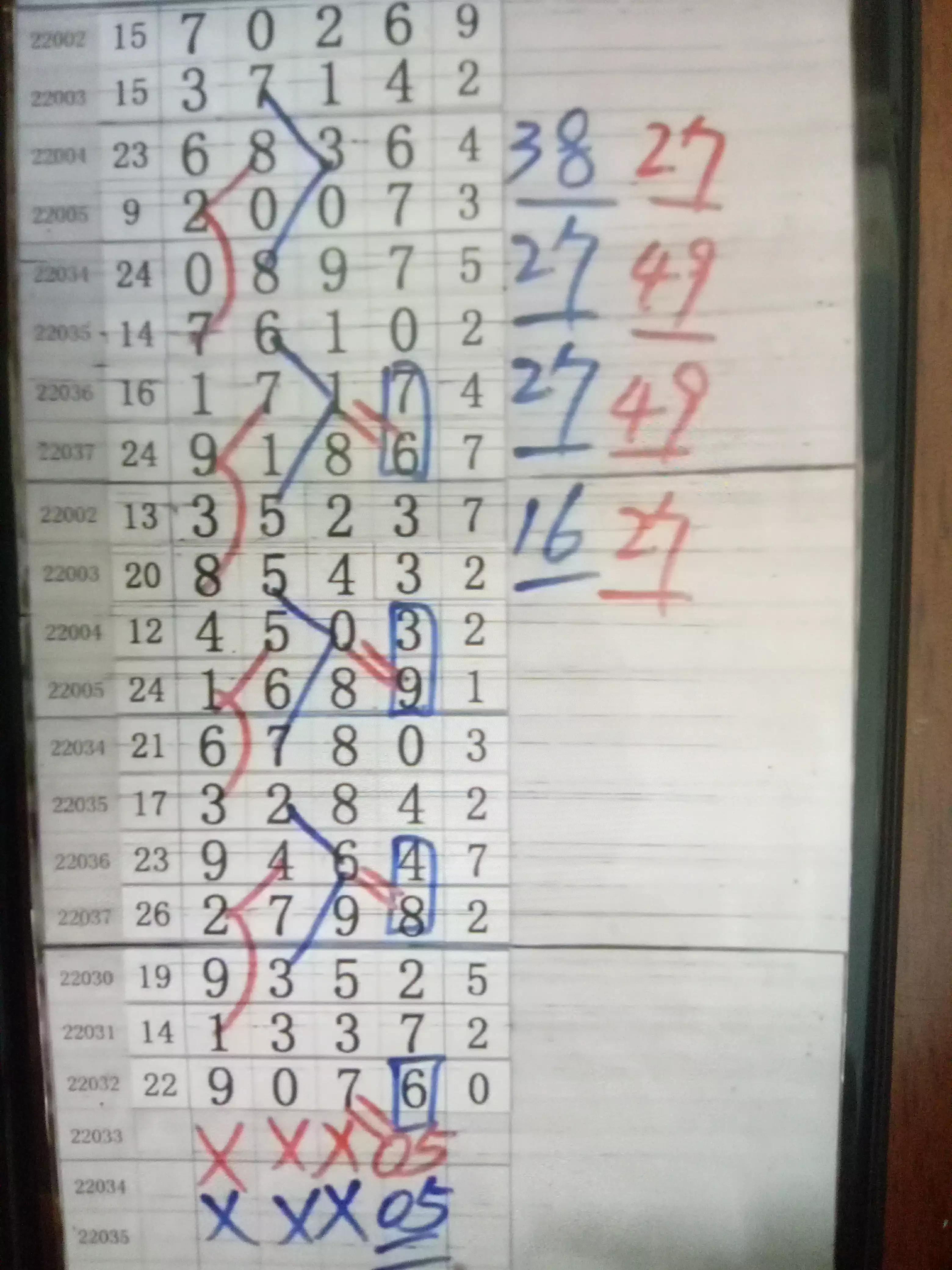 排列三开机号