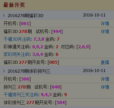 福彩网3D试机号，揭秘与解读